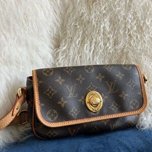 Louis Vuitton Tikal PM Monogram Canvas Leather Shoulder Hand Bag